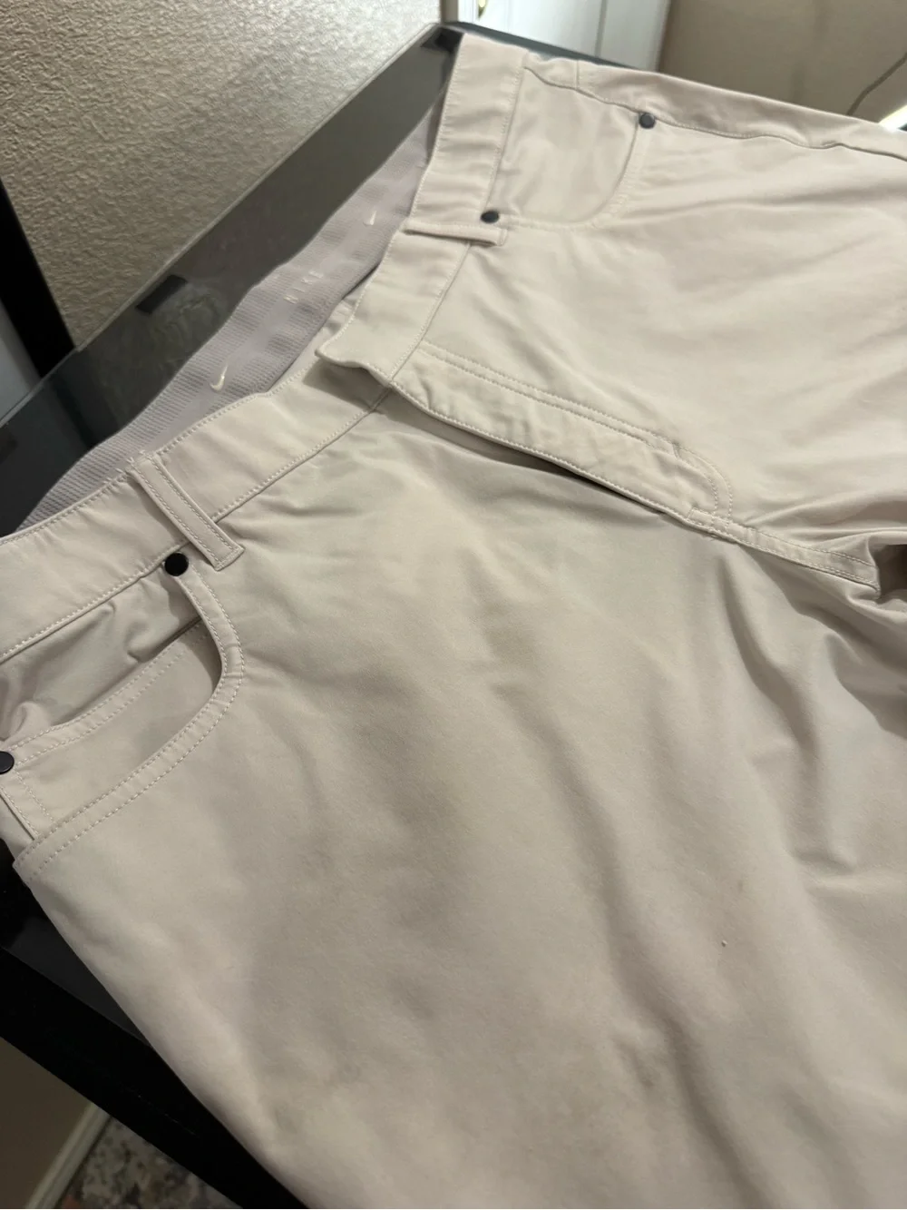 Nike Men's Chino-Style Pants in Light Beige